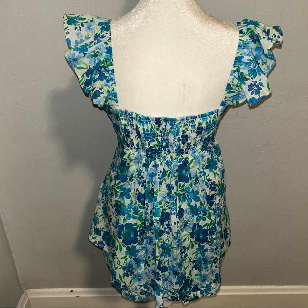 Altar'd State Blue Floral Jumpsuit - Picture 2 of 4